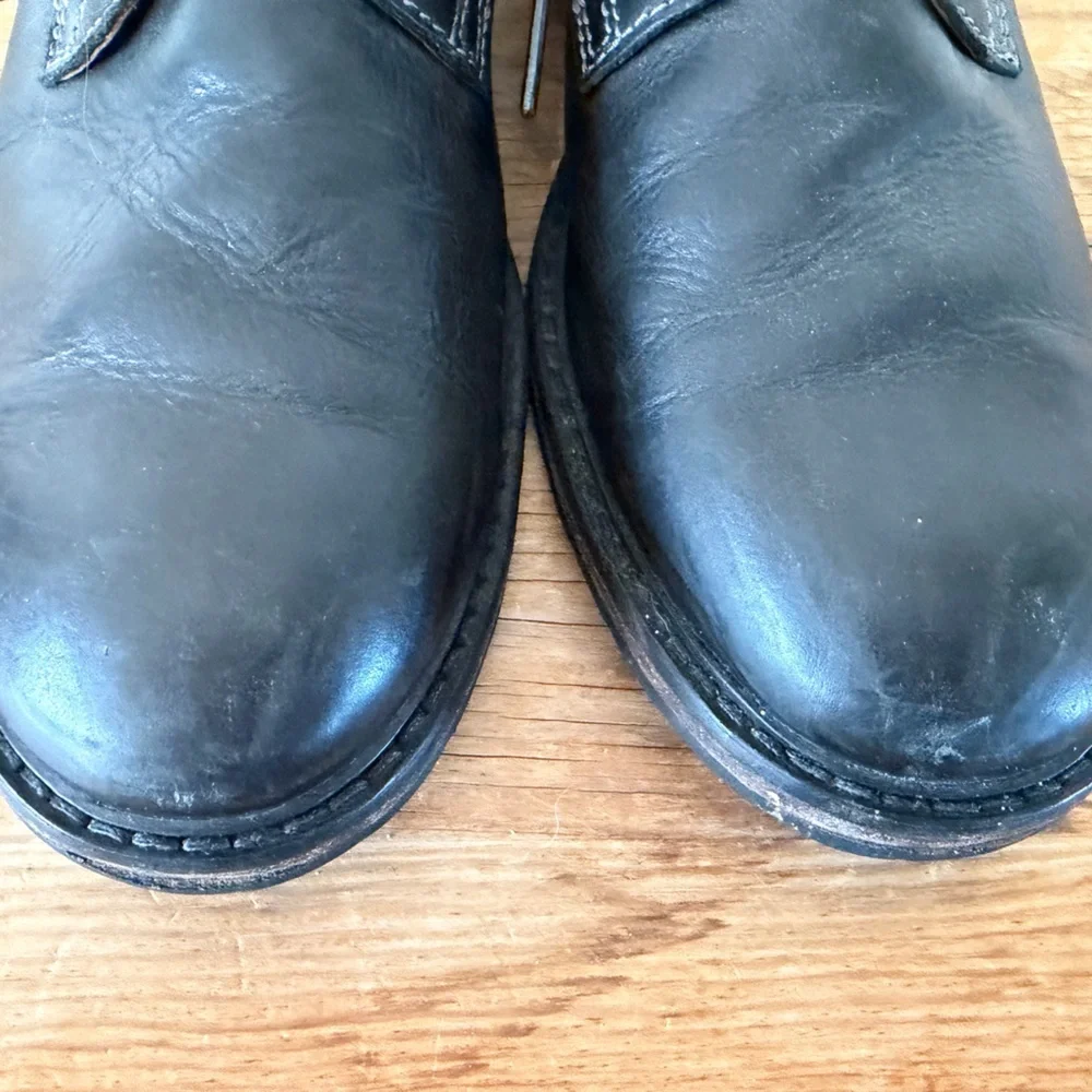Clarks SMART Clarkdale Bud Black Burnished Lea Lace Up Boots Shoes Men’s US 11